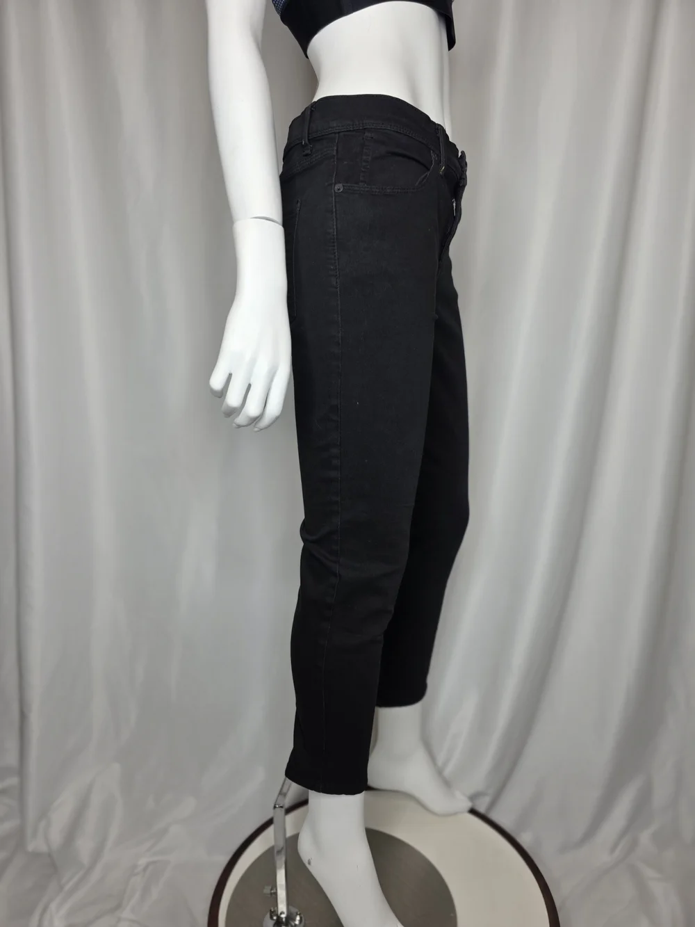 Free People Black High-Rise Skinny Jeans